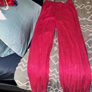 Lightly worn sequin bell bottoms